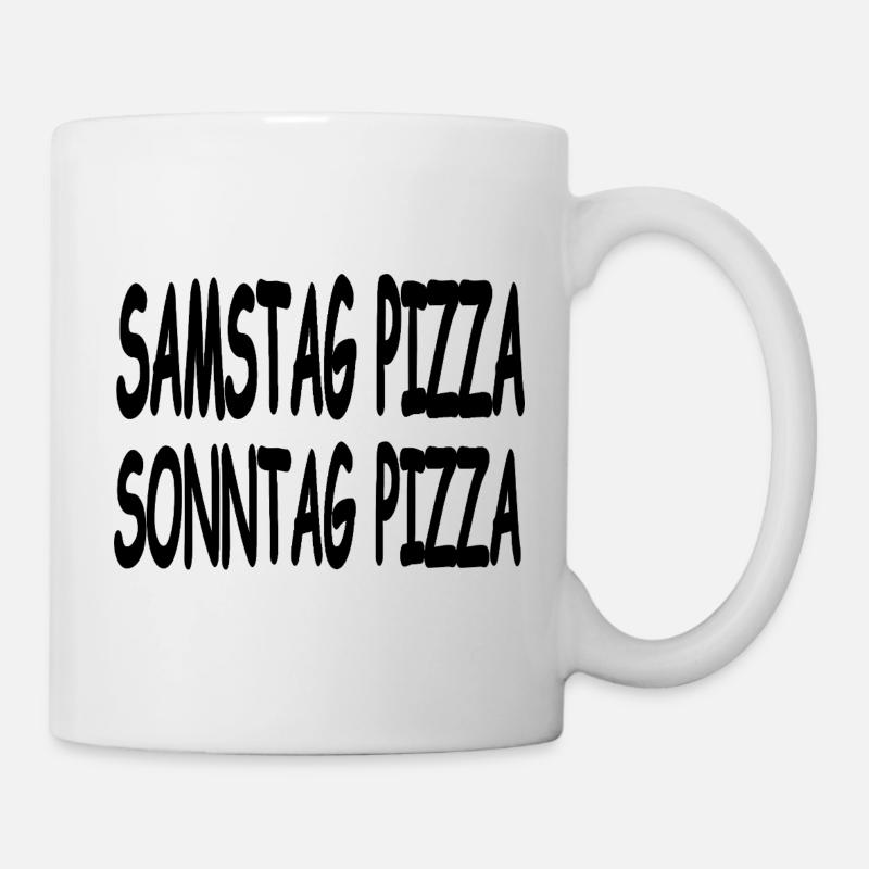 Pizza - Tasse - Weiß