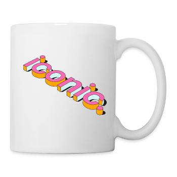 Iconic Retro 3D Typography Design - Mug - white - Right