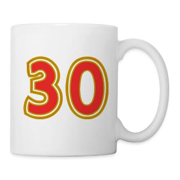 30. 30 YEARS. 30th ANNIVERSARY. 30 YEARS ANNIVERSARY. - Mug - white - Right