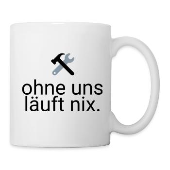 Construction workers & craftsmen - Nothing works without us! - Mug - white - Right