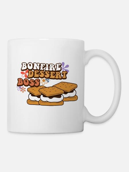 Lagerfeuer-Dessert - Tasse - Weiß