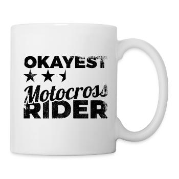 Funny motocross rider - Mug - white - Right