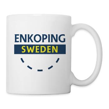 Enköping Schweden Stadtschild - Tasse - Weiß - Rechts