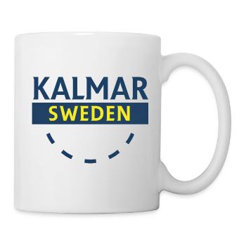 Kalmar Schweden Emblem Grafik - Tasse - Weiß - Rechts