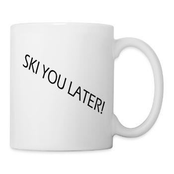 SKI YOU LATER – Funny ski saying - Mug - white - Right