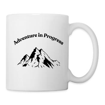 Adventure in Progress – On the Road - Mug - white - Right
