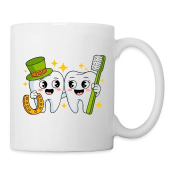 Funny Dentist St Patricks Art - Mug - white - Right