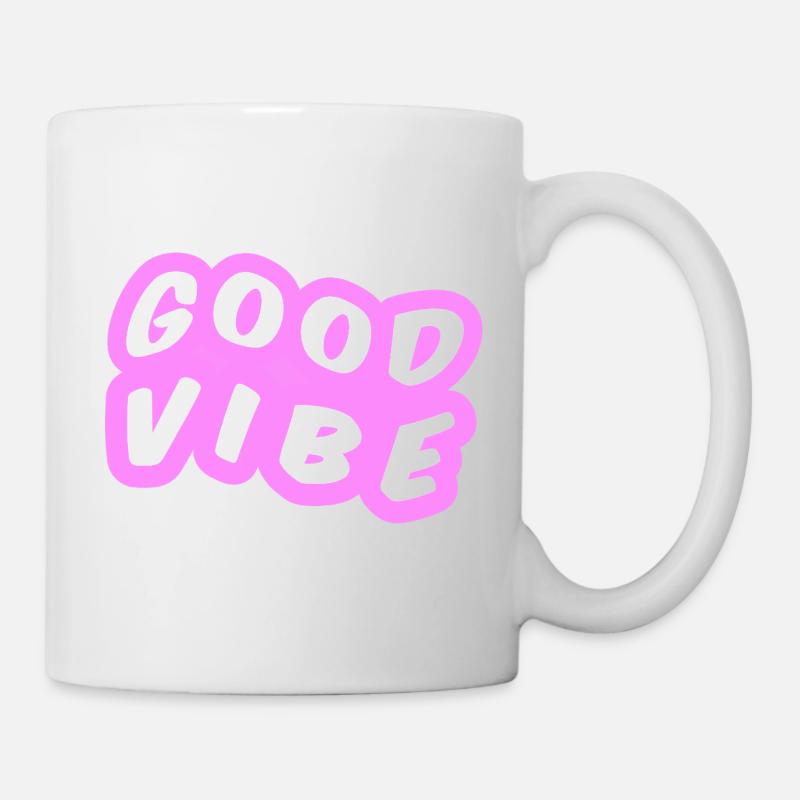 Good Vibe Pastel Pink - Mug - white