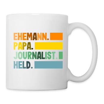 Papa Mari Journaliste d’investigation Journalistes - Mug blanc - blanc - Droite