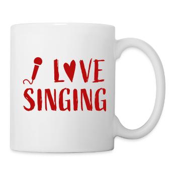 I love singing - Music Love Singers Musicians - Mug - white - Right
