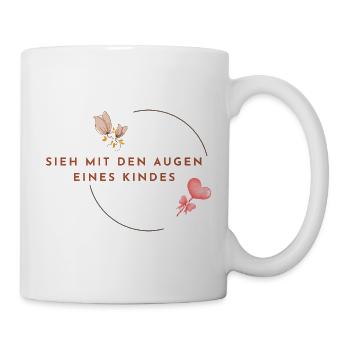 SIEH_MIT_DEN_AUGEN_EINES_KINDES  -  Inneres Kind - Mug blanc - blanc - Droite
