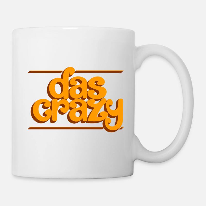 Das crazy - Tasse - Weiß