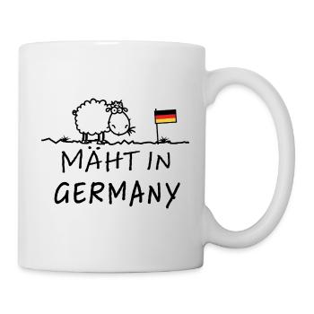 Mäht in Germany – Lustiger Schaf Spruch - Mug - white - Right