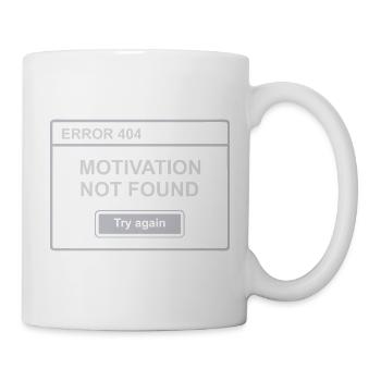 404 – Motivation Not Found - Mug - white - Right