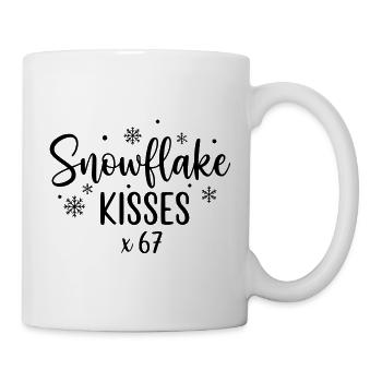 Bisous flocon de neige x67 - Mug blanc - blanc - Droite
