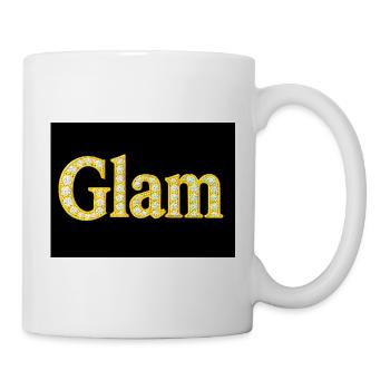 Glam Diamant Buchstaben - Tasse - Weiß - Rechts