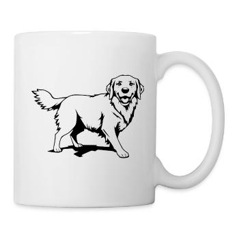 Golden Retriever Dogs T-shirt Gift - Mug - white - Right