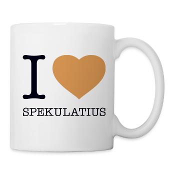 I love Spekulatius - Tasse - Weiß - Rechts