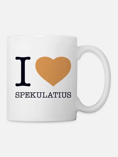 I love Spekulatius - Tasse - Weiß