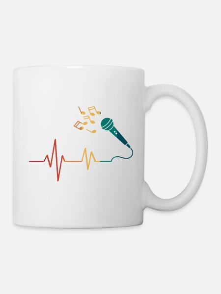 Heartbeat-Mikrofon - Tasse - Weiß
