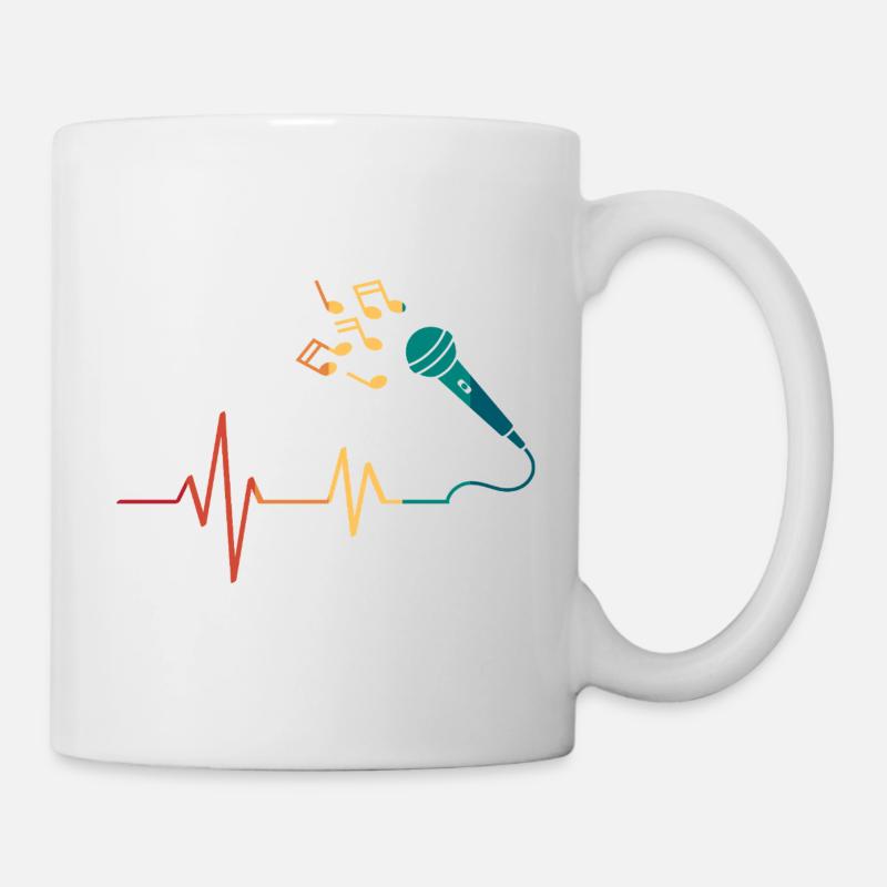 Heartbeat microphone - Mug - white