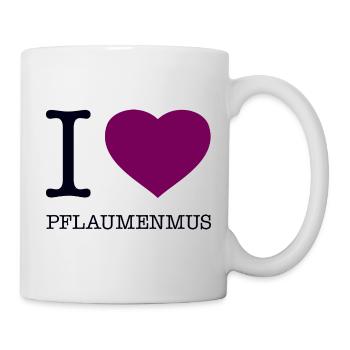 I love plum jam - Mug - white - Right
