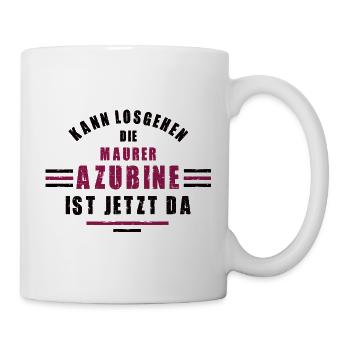 Trainee bricklayer apprenticeship training bricklayer - Mug - white - Right