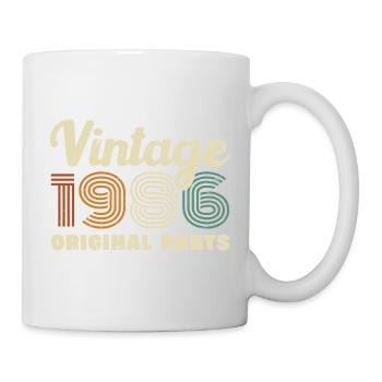 40 Ans 1986 Vintage Rétro Cadeau D'anniversaire - Mug blanc - blanc - Droite