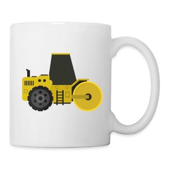 Rouleau compresseur - Mug blanc - blanc - Droite