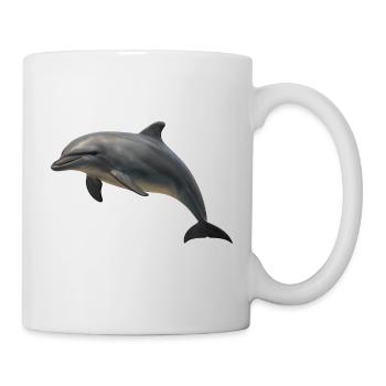 Dolphin in soft shades - Mug - white - Right