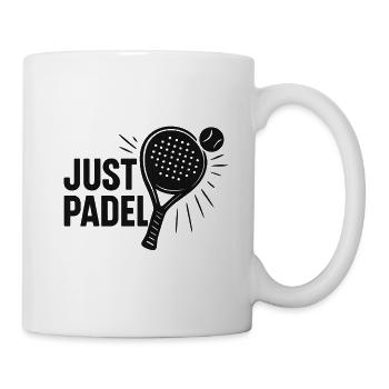 Juste des silhouettes de logo Padel - Mug blanc - blanc - Droite