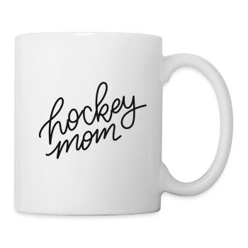 Hockey Mom Script Logo - Mug blanc - blanc - Droite
