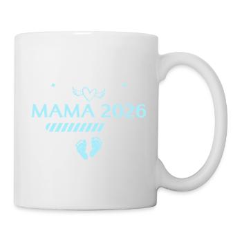 Ich werde Mama 2026 Schwangerschaft ankündigen - Tasse - Weiß - Rechts