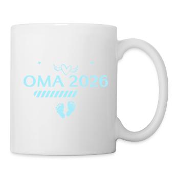 Ich werde Oma 2026 Schwangerschaft ankündigen - Tasse - Weiß - Rechts