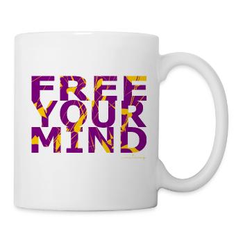 Free Your Mind - Tasse - Weiß - Rechts