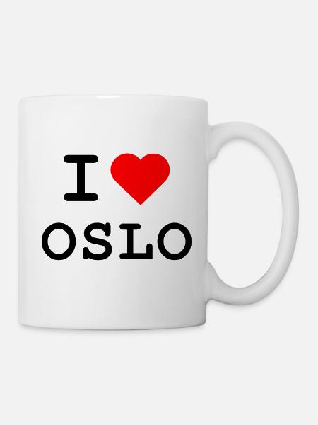 I love Oslo - ich liebe Oslo - Tasse - Weiß