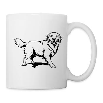Golden Retriever black - Mug - white - Right