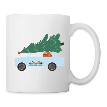Weihnachten zu Hause (Trabi-Edition) - Tasse - Weiß - Rechts