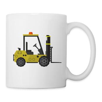 Gabelstapler - Tasse - Weiß - Rechts