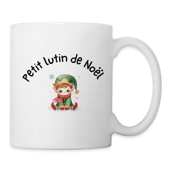 Kleiner Weihnachtself - Tasse - Weiß - Rechts