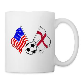 Football Angleterre vs États-Unis - Mug blanc - blanc - Droite
