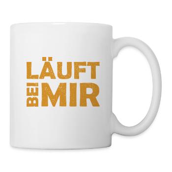 Runs with me - Cool saying - Running - Mug - white - Right