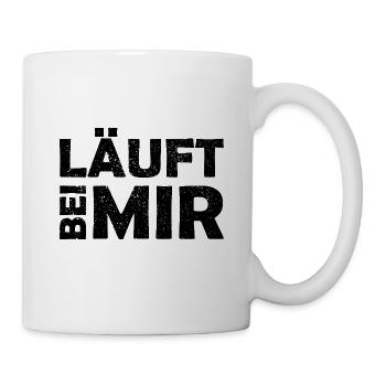 Runs with me - Cool saying - Running - Mug - white - Right