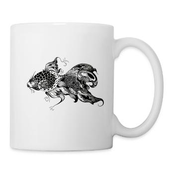Fisch - Tasse - Weiß - Rechts