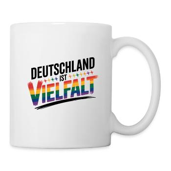 L’Allemagne, c’est la diversité - Logo Cool Pride - Mug blanc - blanc - Droite
