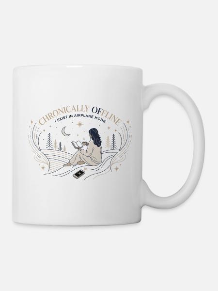 Chronically Offline - Tasse - Weiß