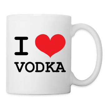 I Love Vodka - Alcohol - Mug - white - Right