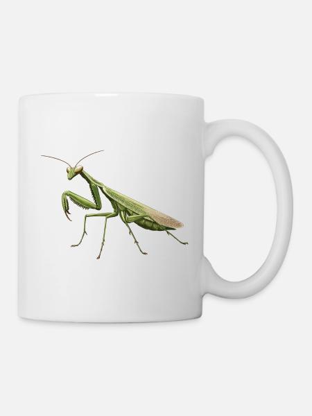 Gottesanbeterinnen Gottesanbeterin - Tasse - Weiß