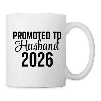 Promoted to Husband 2026 – Ehemann Design - Mug - white - Right