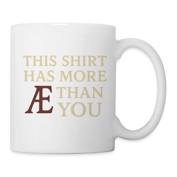 Ancient English Runic Alphabet - Mug - white - Right